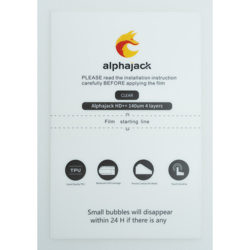 10DB HD Clear Fólia TPU kijelzővédő telefonhoz 2xPlusz, 140um, 4 réteg, 180x120mm (DZ-A2001) vágógépekhez Alphajack