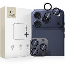 iPhone 14/15/16/17 Pro/Max Tech-protect Camring Fit+ kameravédő üvegfólia - Mélykék