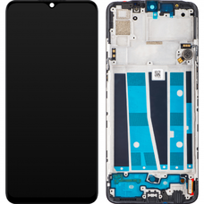 LCD kijelző modul az Oppo A91-hez, fekete