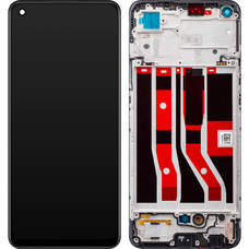 LCD kijelző modul Oppo F19 / A74, fekete