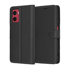 Motorola Moto G05 / E15 Techsuit Leather Folio - Fekete tok