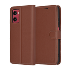 Motorola Moto G05 / E15 Barna Techsuit Bőrtok tok