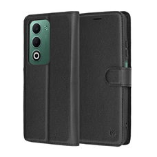 Oppo A5 4G Techsuit - Leather Folio - Fekete tok