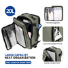 TECH-PROTECT DEFENDER S50 RYANAIR & WIZZAIR UTAZÁSI LAPTOP KABIN HÁTIZSÁK 20L 40x20x25 OLÍVAZÖLD - 3. kép