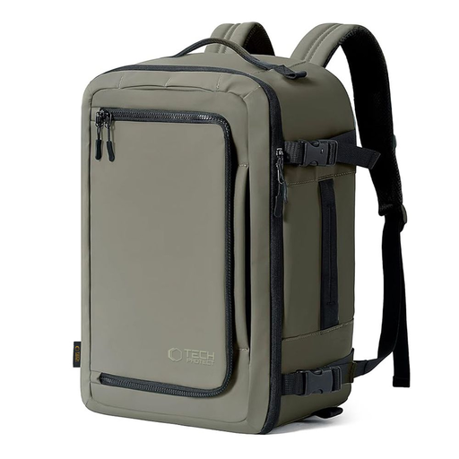 TECH-PROTECT DEFENDER S50 RYANAIR & WIZZAIR UTAZÁSI LAPTOP KABIN HÁTIZSÁK 20L 40x20x25 OLÍVAZÖLD