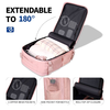 Tech-Protect Defender S50 Ryanair & Wizzair utazó laptop kézipoggyász hátizsák 20L 40x20x25 poros rózsaszín - 4. kép