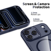 iPhone 17 Pro Tech-protect Magmat Magsafe tok Mély Kék/átlátszó - 1. kép