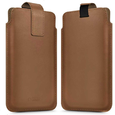 Univerzális 6.0-6.9 colos barna telefontok Tech-protect SM65 tok