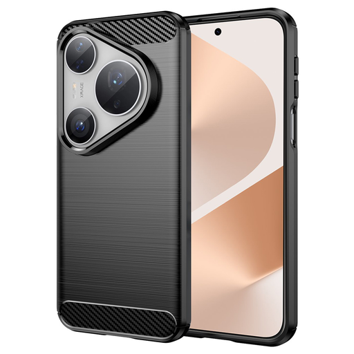 Huawei Pura 80 Pro / 80 Ultra Fekete Techsuit Carbon Silicone tok