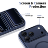 iPhone 17 Pro Max Tech-Protect Magpeak Magsafe CC matt mélykék tok - 4. kép