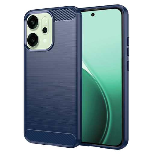 Oppo Reno14 Kék Techsuit - Carbon Silicone tok Oppo Reno14 Kék Techsuit - Carbon Silicone tok