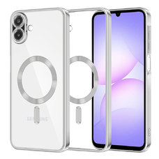 Samsung Galaxy A07 4G Silver Techsuit - Luxury Crystal MagSafe tok