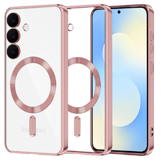 Samsung Galaxy S25 FE Pink Techsuit - Luxury Crystal MagSafe tok