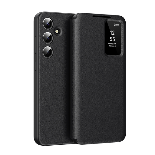Samsung Galaxy A16 4G Techsuit SmartView Series tok - Fekete