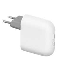 Fali töltő Google, 67W, 4A, 2 x USB-C, Hófehér GA09856-EU