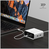 4smarts GaN képernyő 100W 3xUSB-C+2xUSB-A asztali töltő fehér - 0. kép