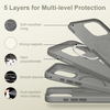 iPhone 17 Pro Max Tech-protect Silicone Magsafe tok Sötétszürke - 2. kép