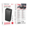 Borofone Power Bank 30000mAh BJ80B Clever - 2xUSB + Type C - QC 3.0 22,5W PD 20W fekete - 3. kép