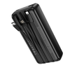 Borofone Power Bank 20000mAh BJ79A Clever - USB - Type C és Lightning kábelekkel fekete - 1. kép