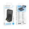 Borofone Power Bank 20000mAh BJ79A Clever - USB - Type C és Lightning kábelekkel fekete - 3. kép