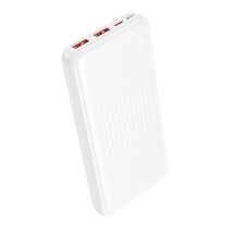 Borofone Power Bank 10000mAh BJ80 Clever - 2xUSB + Type C - QC 3.0 22,5W PD 20W fehér