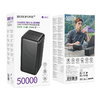Borofone Power Bank 50000mAh BJ80C Clever - 2xUSB + Type C - QC 3.0 22,5W PD 20W fekete - 3. kép