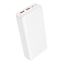 Borofone Power Bank 20000mAh BJ80A Clever - 2xUSB + Type C - QC 3.0 22,5W + PD 20W fehér