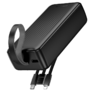 Borofone Power Bank 30000mAh BJ79B Clever - USB - Type C és Lightning kábelekkel fekete - 3. kép