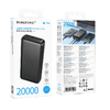 Borofone Power Bank 20000mAh BJ78A Clever - 2xUSB - black - 4. kép