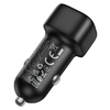 Borofone Autós töltő BZ34B Cloud - USB + Type C - QC 3.0 PD 38W fekete - 1. kép