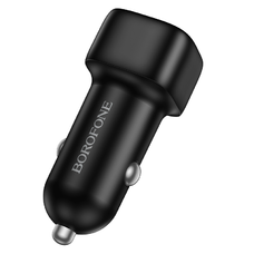 Borofone Autós töltő BZ34B Cloud - USB + Type C - QC 3.0 PD 38W fekete