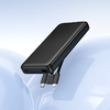 Borofone Power Bank 10000mAh BJ79 Clever - USB - Type C és Lightning kábelekkel fekete - 3. kép