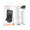 Borofone Power Bank 10000mAh BJ79 Clever - USB - Type C és Lightning kábelekkel fekete - 4. kép