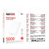 Borofone Power Bank 5000mAh BJ81 Stability - USB - fehér - 3. kép