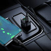 Borofone Autós töltő BZ34B Cloud - USB + Type C - QC 3.0 PD 38W Type C - Type C kábellel fekete - 2. kép