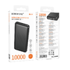 Borofone Power Bank 10000mAh BJ78 Clever - 2xUSB - fekete - 4. kép