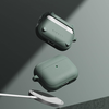 Apple AirPods Pro 3 Ringke Onyx Mágneses Védőtok, Csúszásmentes textúra, Karabiner lyuk - Zsálya zöld tok - 0. kép