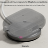 Apple AirPods Pro 3 Meleg Szürke Ringke Onyx Mágneses Védőtok, Csúszásmentes Textúrával, Karabiner Lyukkal tok - 0. kép