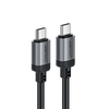 Acefast - Adatkábel (C20-03) - USB-C a Type-C, 60W, 3A, Gyorstöltés, Hajlításálló, Nylon Fonat, 1.2m - Fekete - 1. kép