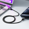 Acefast - Adatkábel (C20-03) - USB-C a Type-C, 60W, 3A, Gyorstöltés, Hajlításálló, Nylon Fonat, 1.2m - Fekete - 3. kép