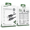 Acefast USB Type-C adatkábel (C19-04), gyors töltés, 3A, hajlítás-álló, nejlonszövés, 1,2 m - fekete - 4. kép