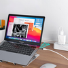 Adapter USB-C Techsuit - DataBoost (A23), LED Digital Display, 40Gbps, 8K@60Hz, PD240W - Szürke - 4. kép