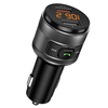 FM Transmitter Techsuit VoltTune (MFM1) - Dual-USB, QC3.0, MP3 Lejátszó Funkció, Bluetooth - Fekete - 1. kép