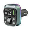 FM Transmitter Techsuit EchoDrive (MFM3) - Dual PD35W, Bluetooth V5.4, U-Disk zenéléshez, Basszusbeállítás - Fekete - 1. kép