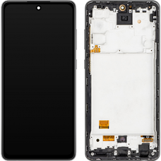 LCD kijelző modul MP Samsung Galaxy A72 5G A726 / A72 A725, OLED verzió, utángyártott, fekete