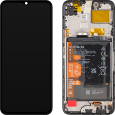 LCD kijelző modul Honor X5-hoz, akkumulátorral, fekete