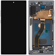 LCD kijelző modul MP Samsung Galaxy Note 10+ N975 készülékhez, OLED verzió, utángyártott, fekete