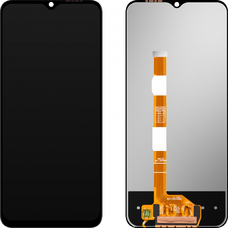 Vivo kijelző modul MP tok - vivo Y17s / Y28 / Y33s / Y33t, keret nélkül, utángyártott, fekete