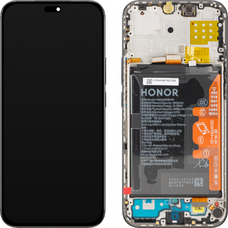 Honor X8c LCD kijelző modul akkumulátorral, Éjfekete