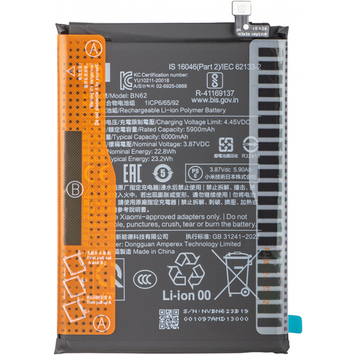 BN62 akkumulátor Xiaomi Redmi 9T / Poco M3 készülékhez